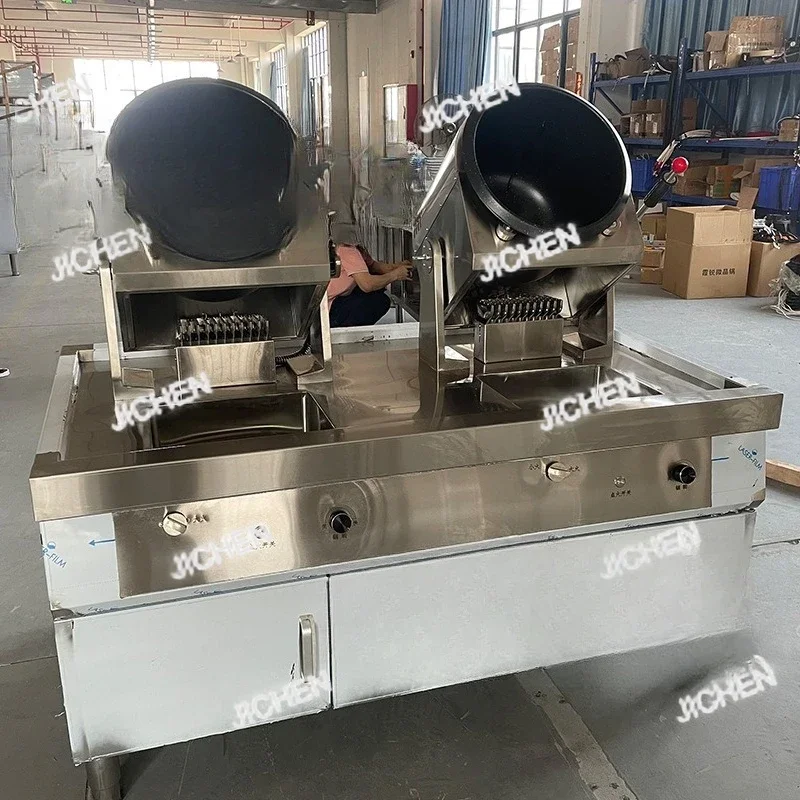 

XZH Kitchen Cooking Machine Commercial Automatic Intelligent Cooking Robot Fried Rice Electromagnetic Gas Drum Stir Frying Machi