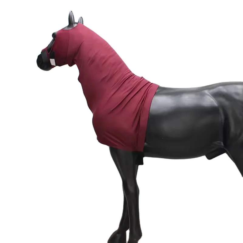 Stretch Washable Nylon Summer Horse Fly Hood Equine Protective Accessory