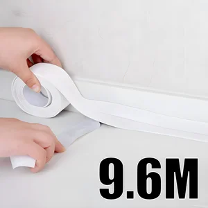 Ruban d’étanchéité imperméable PVC autocollant Salle de bain Collant mural Évier de cuisine Calfeutrage Scellant antimoisissure Bande de recouvrement en bande 12 meilleures ventes de ruban adhésif décoratif adhésif - No 10