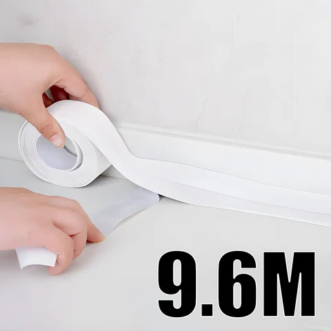 Waterproof Sealing Tape PVC Self Adhesive Bathroom Bath Wall Glue Sticker Kitchen Sink Caulk Mold Proof Seal Covering Tape Strip