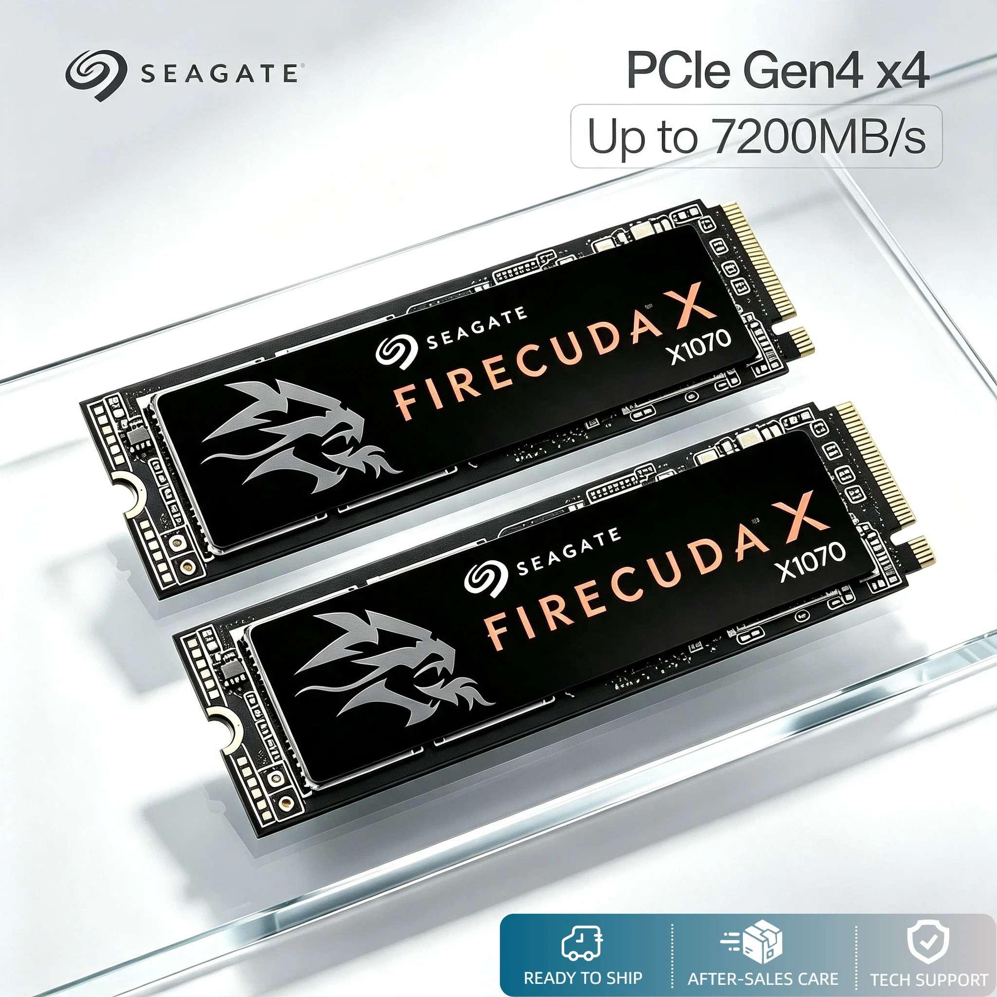 Seagate NVMe PCIe SSD 1TB 2TB 4TB 500GB Gen M.2 Internal Solid State Drive for Desktop Laptop Pro Max Unit