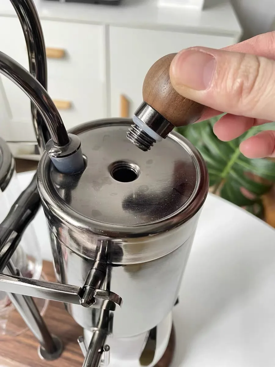 ロイヤルベルギーラグジュアリーファミリー18/8ステンレススチールバランスシフォンサイフォンコーヒーメーカーセット、エレガントなコーヒーポット、ロイヤルコーヒーメーカー