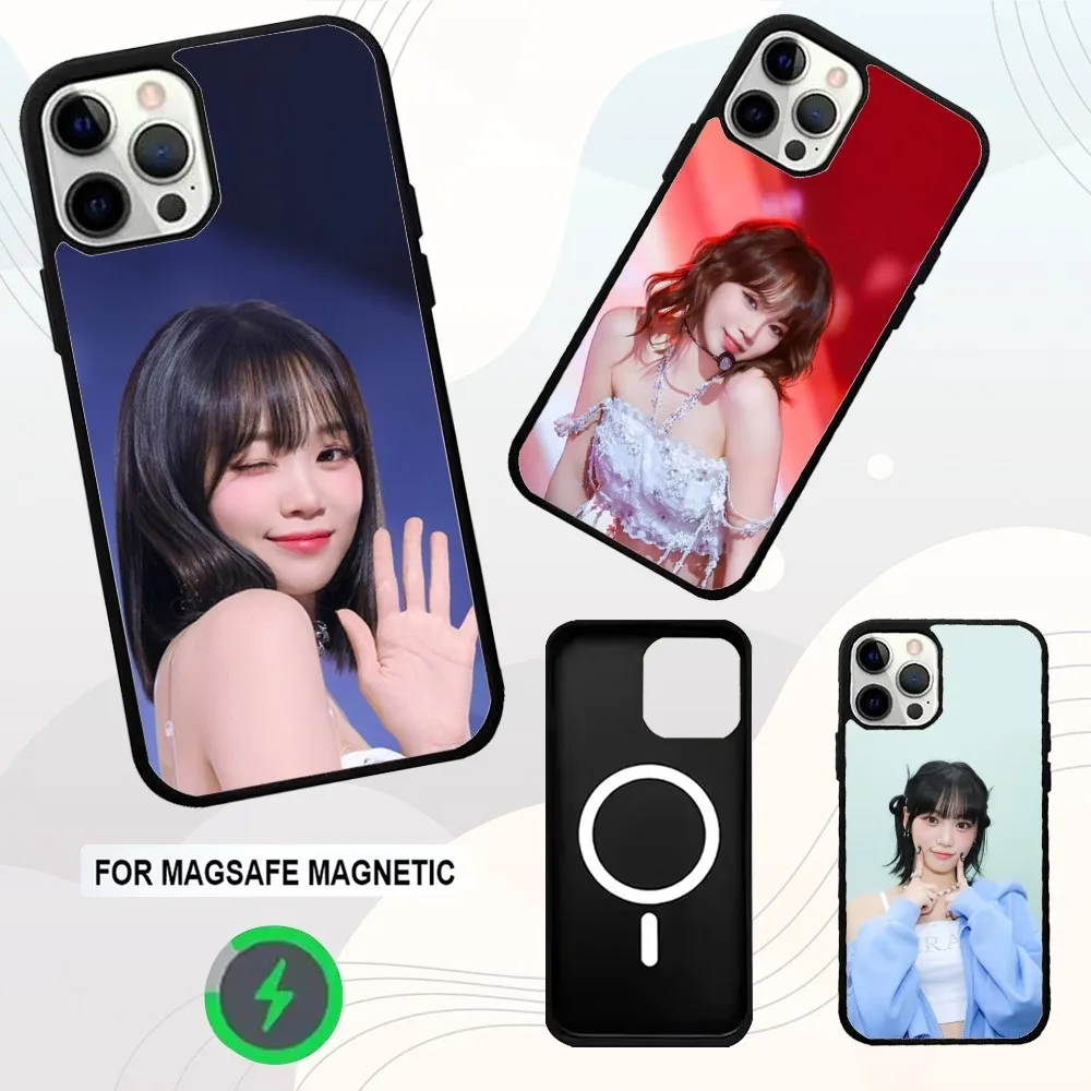 

C-Chaewon L-LesserafimS-S Phone Case For iPhone 16e,16,15,14,13,12,11,Plus,Pro,Max,Mini Magsafe Magnetic Wireless Charging