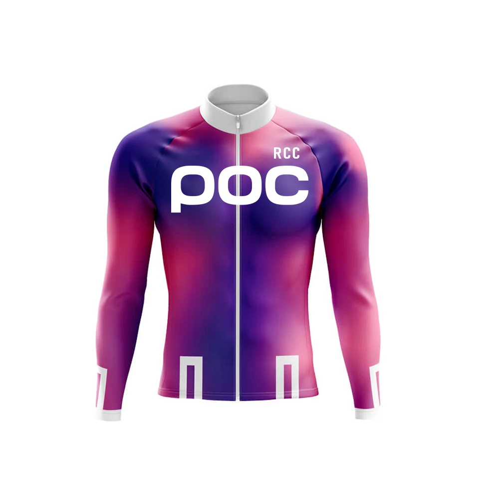 RCC POC Summer Thin Long Sleeves Cycling Jersey Suit Breathable Mtb Racing Bike Uniform Spring Ropa Ciclismo Bicycle Jacket