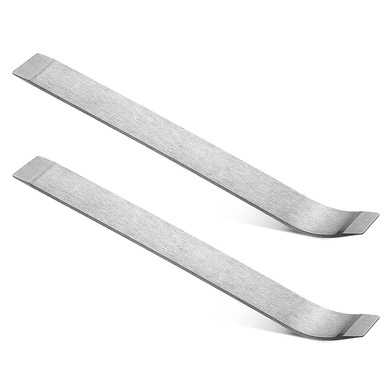 

2 Pieces Sheet Metal Skin Wedge Auto Tool Car Door Sheet Buckle Removal And Installation, Silver