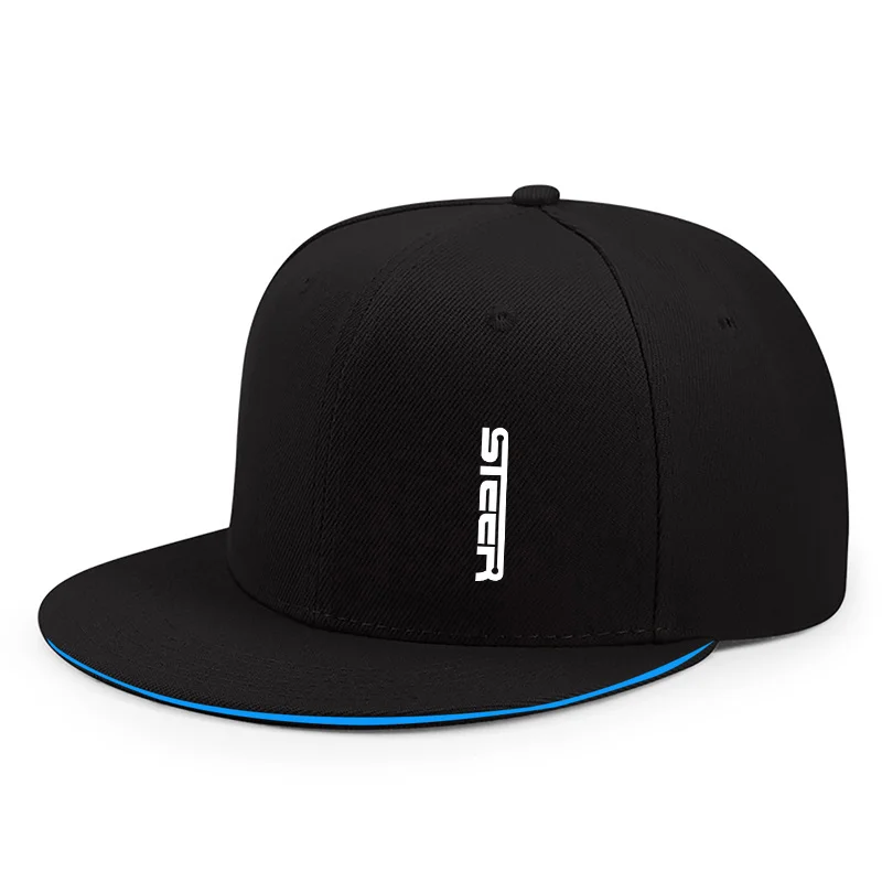 Geeignet für alle Jahreszeiten. Vielseitiger, lässiger Trend. Damen-Baseballkappen mit flacher Krempe. Outdoor-Straße, personalisierte Herrenhüte – Detail 4