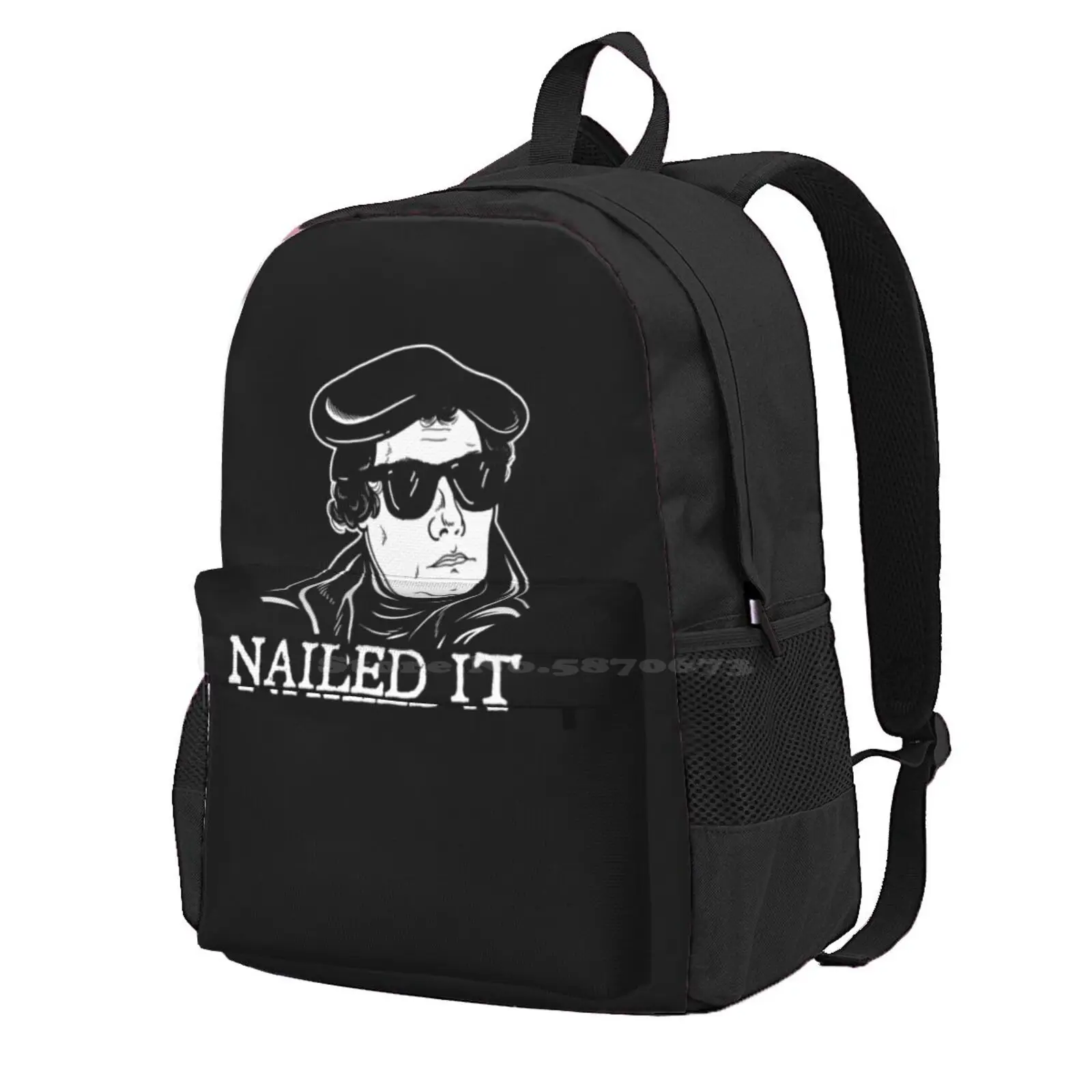 Martin Luther Nailed It Hot Sale Schoolbag Backpack Fashion Bags Martin Luther Nailed It Reformed Theology Protestant