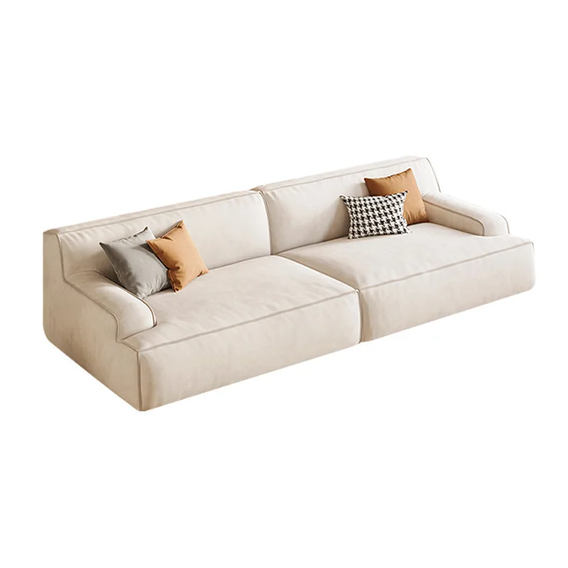 

Sofa, modern, light luxury, small apartment, living room, three people, straight row, Italian style