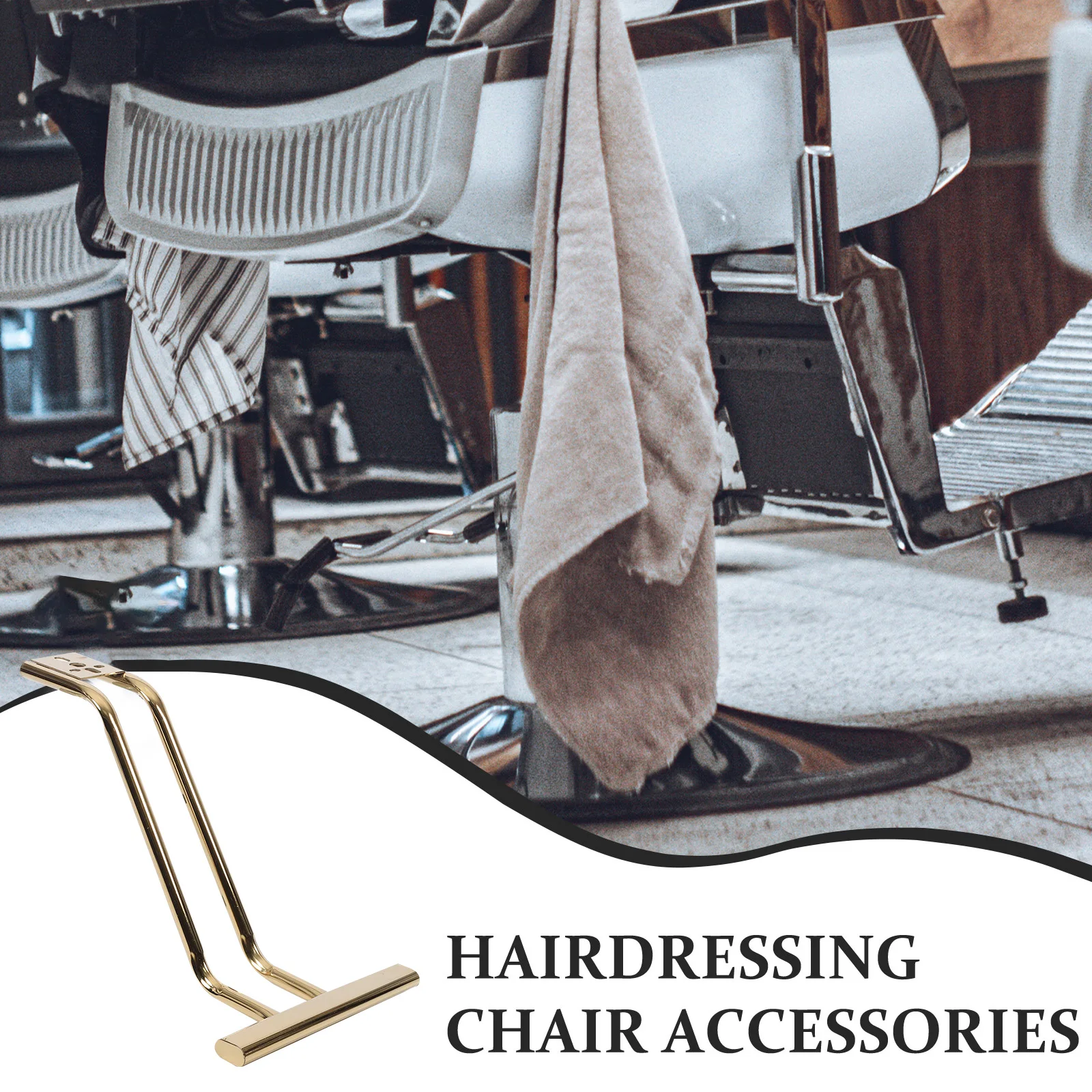 

Universal Stainless Steel Salon Chair Footrest Replacement Sturdy Pedal for Barbers Hairdressing Chairs Comfortable Durable