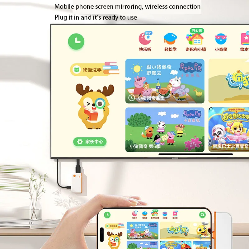 محول فيديو/محول 50 متر موسع استقبال النسخ المتطابق استقبال لاسلكي نفس الشاشة جهاز لاسلكي HD جهاز ريسيفر استقبال وإرسال