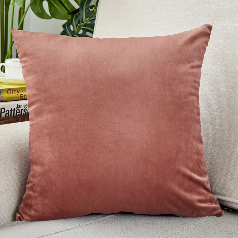 

Ultra Soft Velvet Cushion Cover 45x45cm Pillowcases Watermelon Red Nordic Home Decor Pillows Cover for Sofa Cushions Decorative