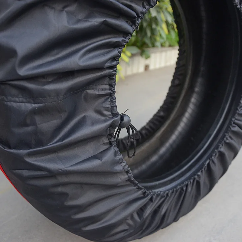 4 Stück/Set Auto-Ersatzreifenabdeckung Staubdichte Schutzhülle Auto-Rad-Reifen-Aufbewahrungstaschen Auto-Styling Fahrzeugreifen-Zubehör – Detail 11