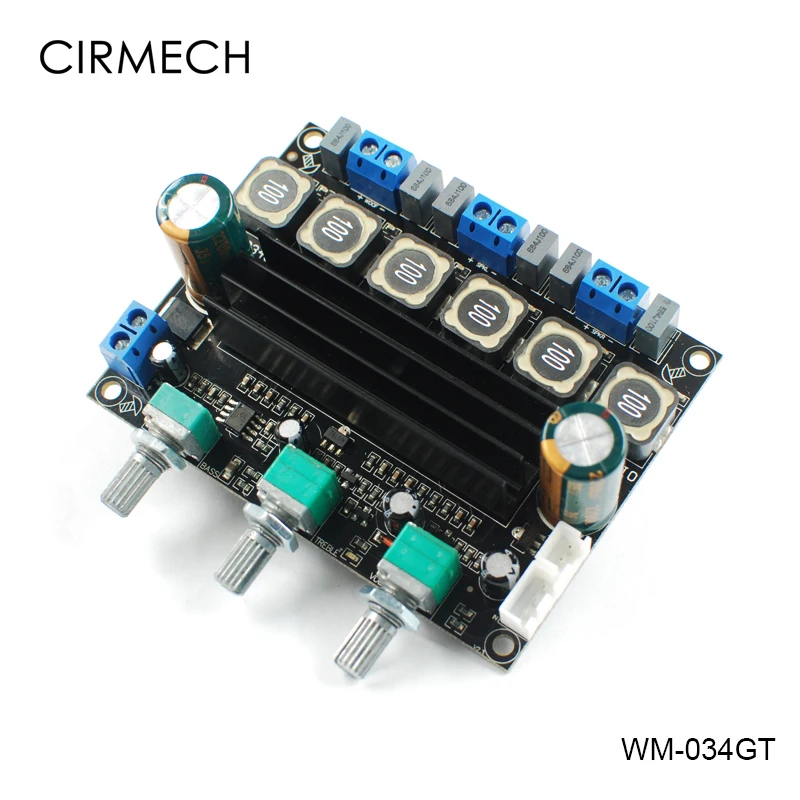 CIRMECH TPA3116 HIFI High-Power class d Digital 2.1 Amplifier board Stereo Input Stereo and Super bass Out 50W*2+100W*1