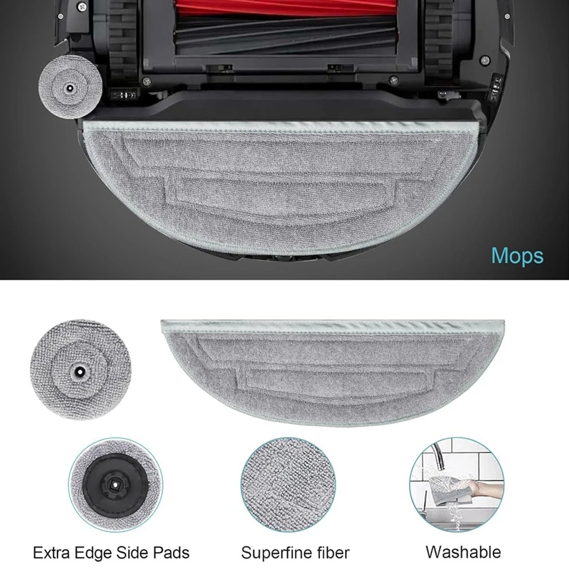 สำหรับ roborock S8 MaxV หุ่นยนต์ดูดฝุ่นทำความสะอาดด้านข้างหลักแปรง HEPA กรองผ้าซับฝุ่นอุปกรณ์เปลี่ยนถุงเก็บฝุ่น