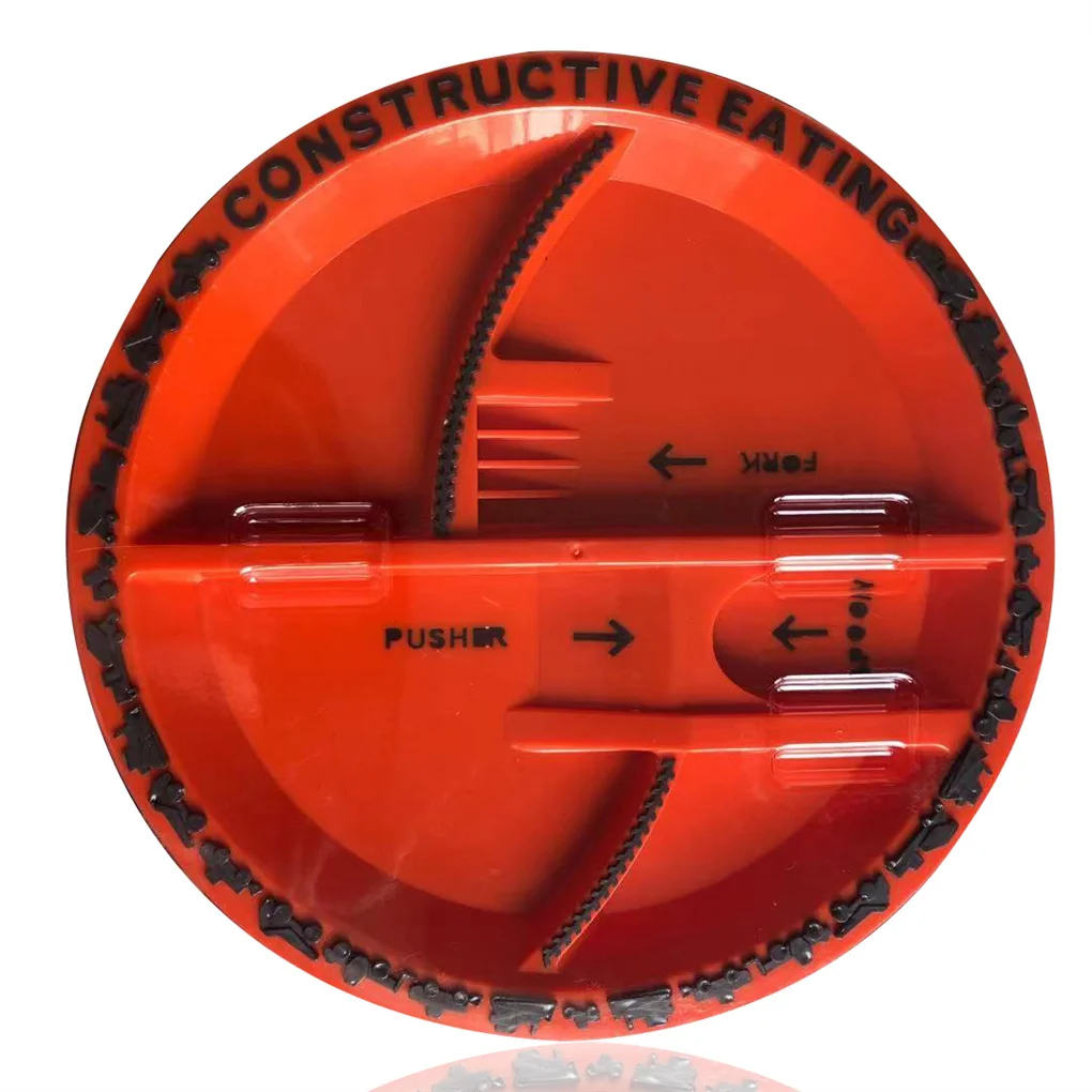 Kids Plastic Snack Dish Children Portable Travel Use Dining Plate Breakfast Lunch Food Feeding Reusable Home Supplies