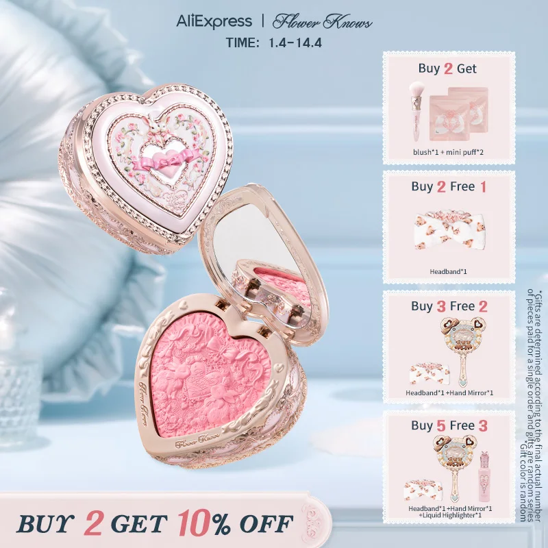 

[NEW]Flower Knows Bunny Garden Collection Embossed Blush