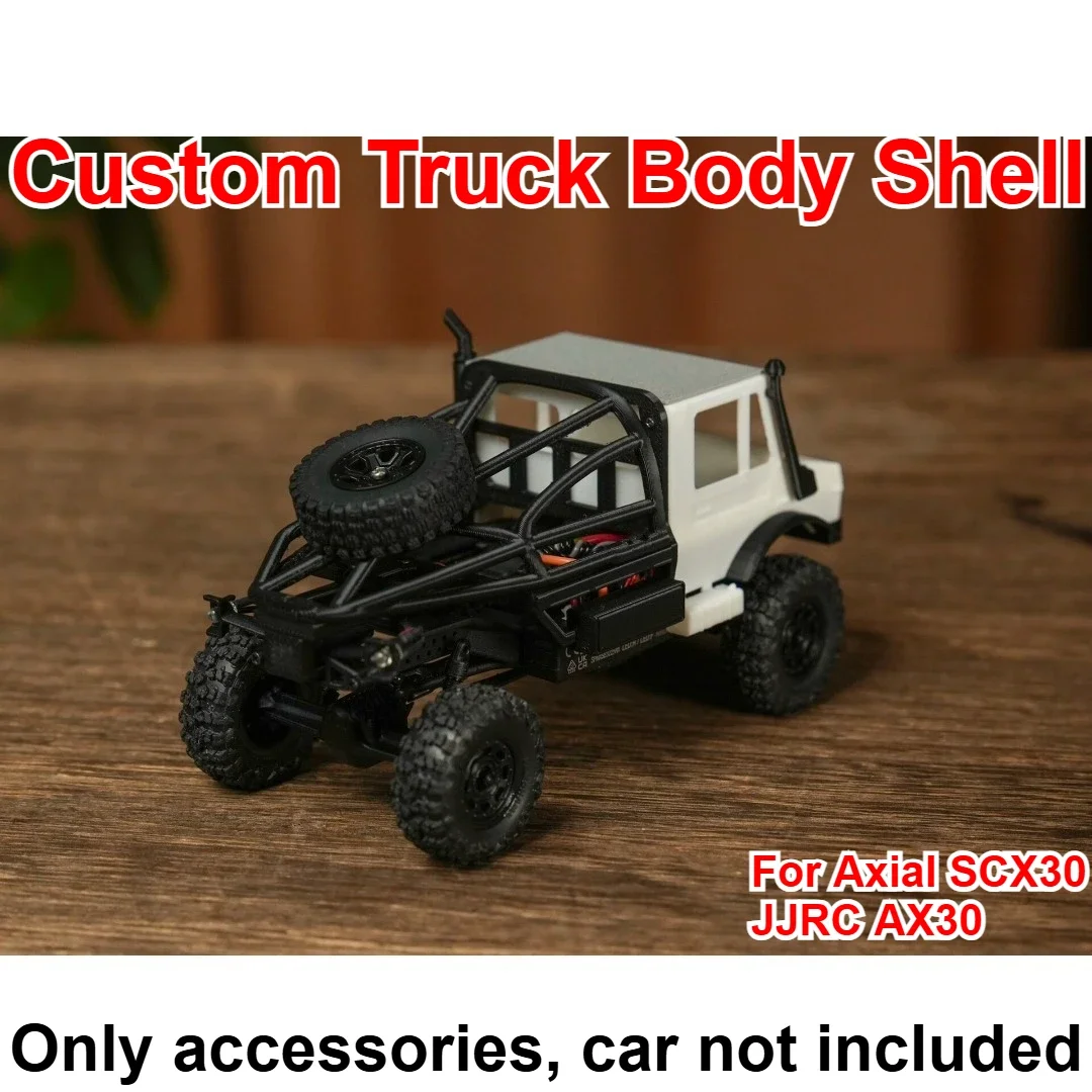 1/30 RC Vehicle Truck Body Shell For Axial SCX30 JJRC AX30 Custom Model Number Decorative Styling Decor Upgrade Accessories