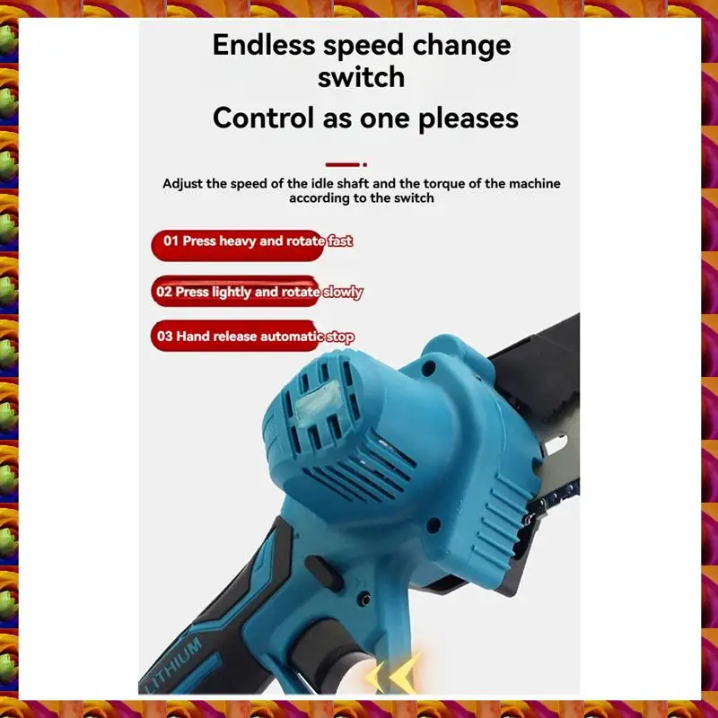 

4 Inch For 18V 21V Battery Mini Electric Pruning Saw Wood Spliting Chainsaw Woodworking Pruning One-Handed Saw