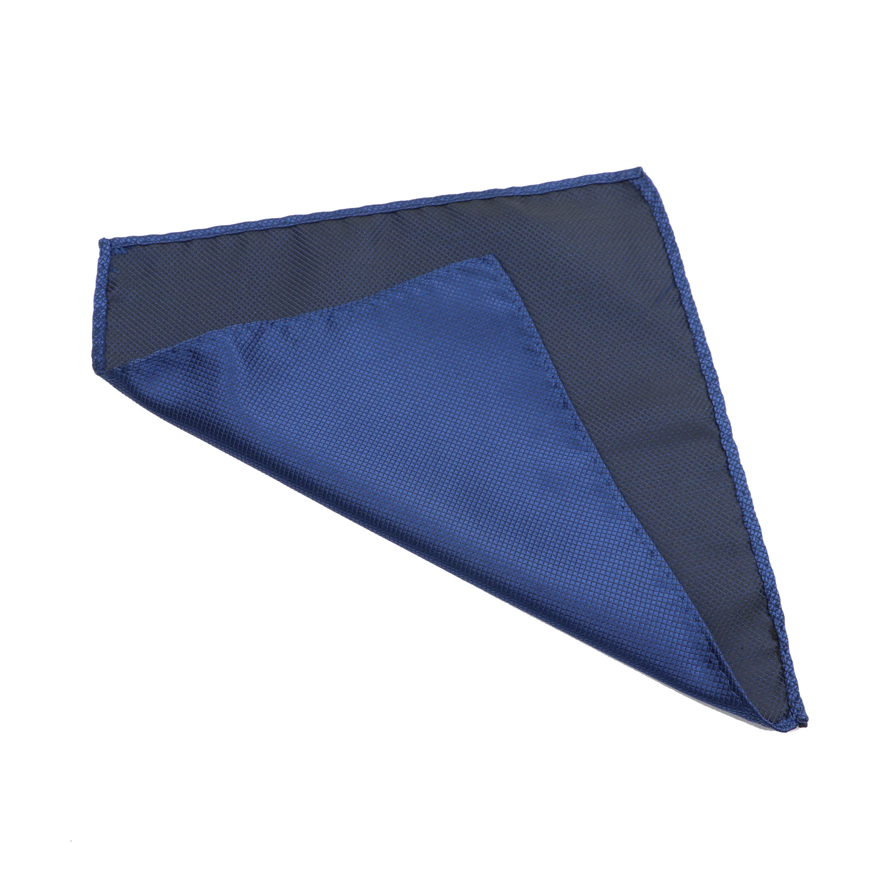 Mouchoir en Satin Solide pour Homme, Accessoire de Mariage à Carreaux Rouge et Bleu Foncé, Serviette de Poche Adaptée à une ixFormelle, Cadeau de Marié