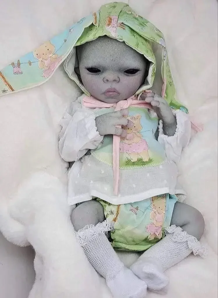 EGO 15inch Reborn Doll Kit Imani Alien Baby Premie Sise Lifelike Soft Touch