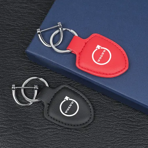 LLavero con emblema de coche, accesorios de decoración de cuero para Volvo ES90 EC40 EX40 EM90 XC90 V90 V60 XC60 V40 S80 S60 S90 C40 X