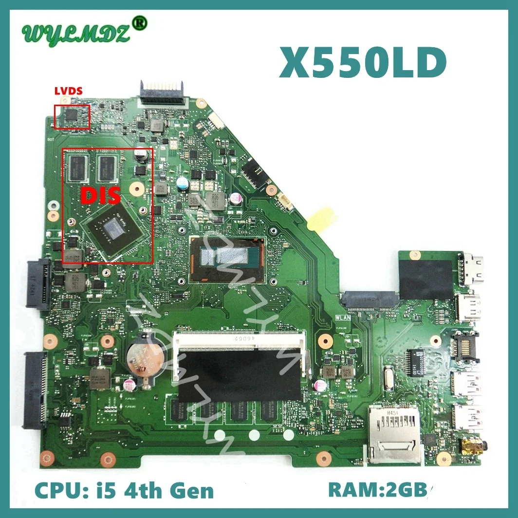 X550LD i3/i5/i7CPU UMA/PM Mainboard For ASUS Y581L X552L R510L X550L X550LN X550LD X550LC X550LF X550LA Laptop Motherboard