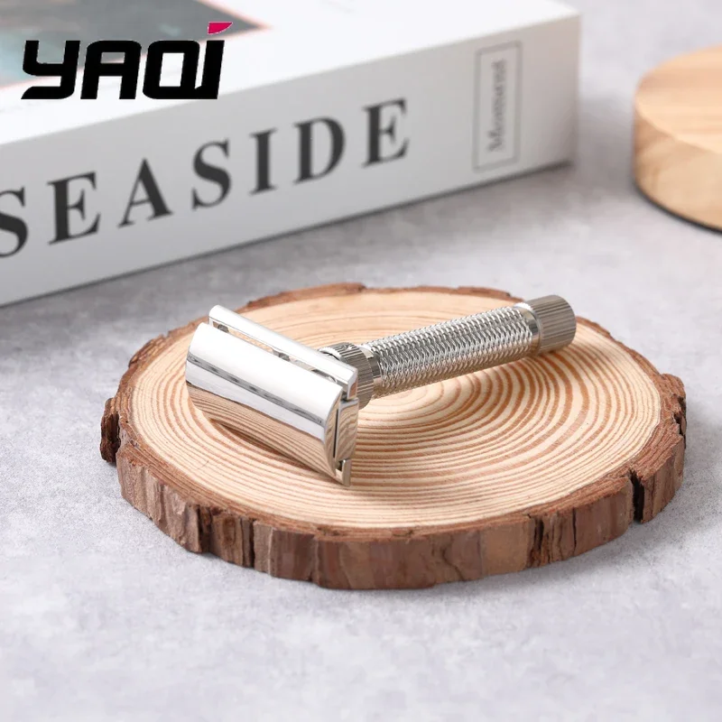 Yaqi 2025 جديد رجالي ألتيما الفولاذ المقاوم للصدأ قابل للتعديل جودة عالية سلامة الحلاقة ريترو موضة متقدمة المحمولة السفر الحلاقة