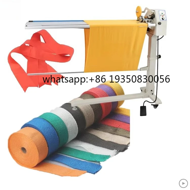 

Cloth Tape Fabric Textile Cutting Machine Knitted Jersey Woven Fabric Strip Slitting Machine