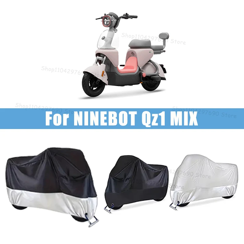 210D Oxford Motorcycle Cover Waterproof All Season UV Protection For NINEBOT Qz1 MIX Anti-Tear Windproof Motorbike Cover