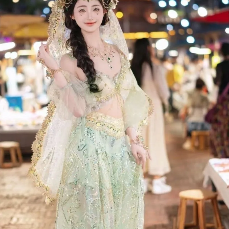 Green travel shoot new photo western regions Hanfu exotic clothing Xishuangbanna suit