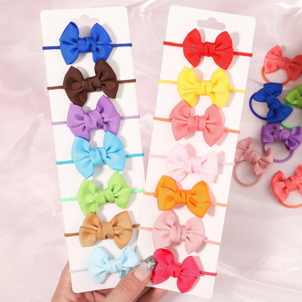 5Pcs Children Hair Ties Headdress Girls Scrunchies Elastic Hair Band Kids Hair Rope Bow Rubber Band Set Baby Accessories