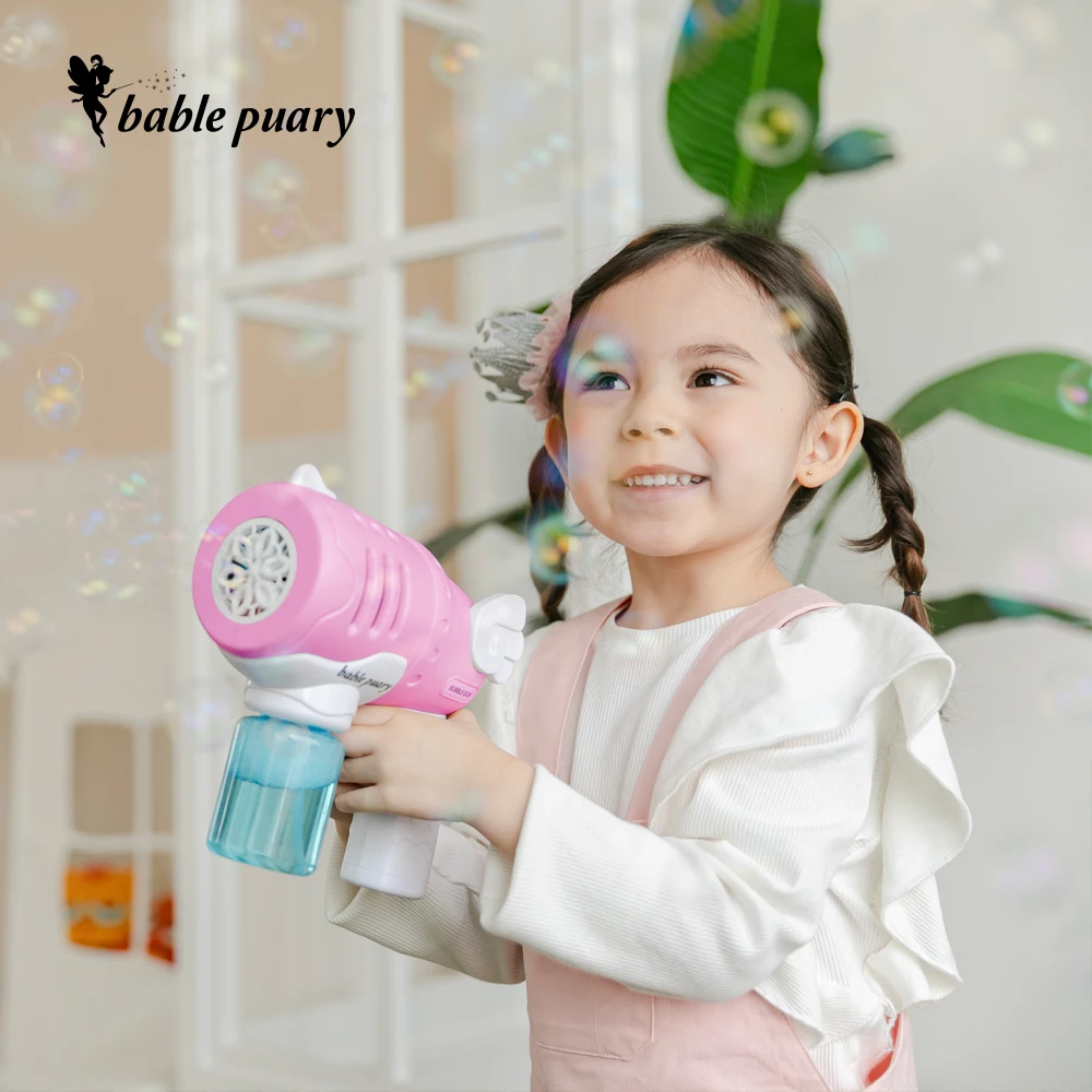 [1 + 1] Bable Pure Angel Wing Bubble Gun High Capacity Automatic Soapy Play