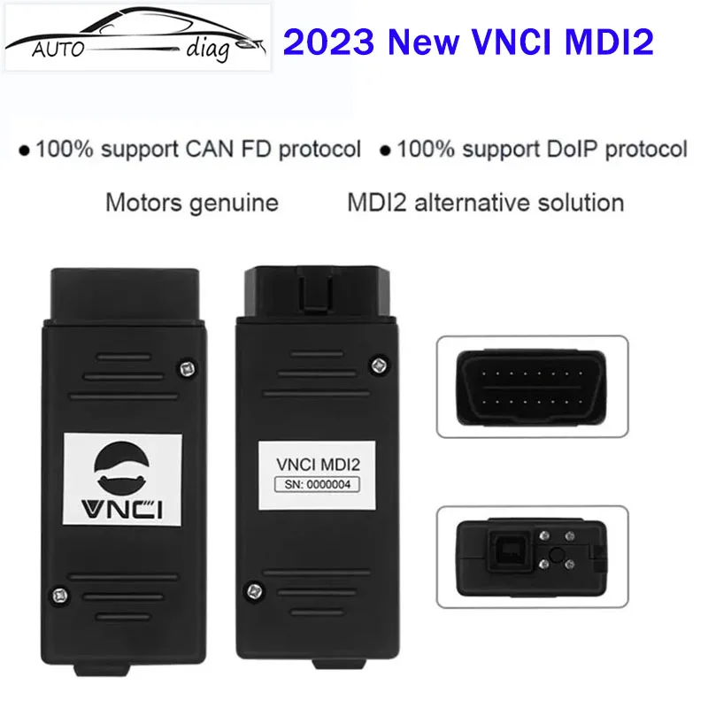 

2023 New VNCI MDI2 Diagnostic Interface for G-M Support CAN FD/ DoIP Compatible with TLC, GDS2, DPS,Tech2win Offline Software