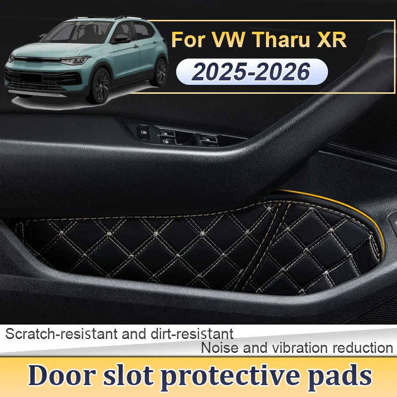 

For Volkswagen VW Tharu XR 2025 2026 Door Storage Box Non-Slip Pad Gate Slot Protective Mat Interior Decoration Car Accessories