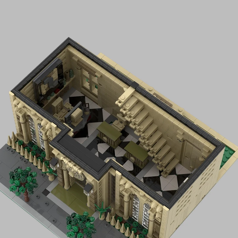3987 قطعة MOC-228399 القنبول مدينة عرض الشارع العمارة نموذج اللبنات لعبة الطوب هدية الكريسماس سطح المكتب الديكور