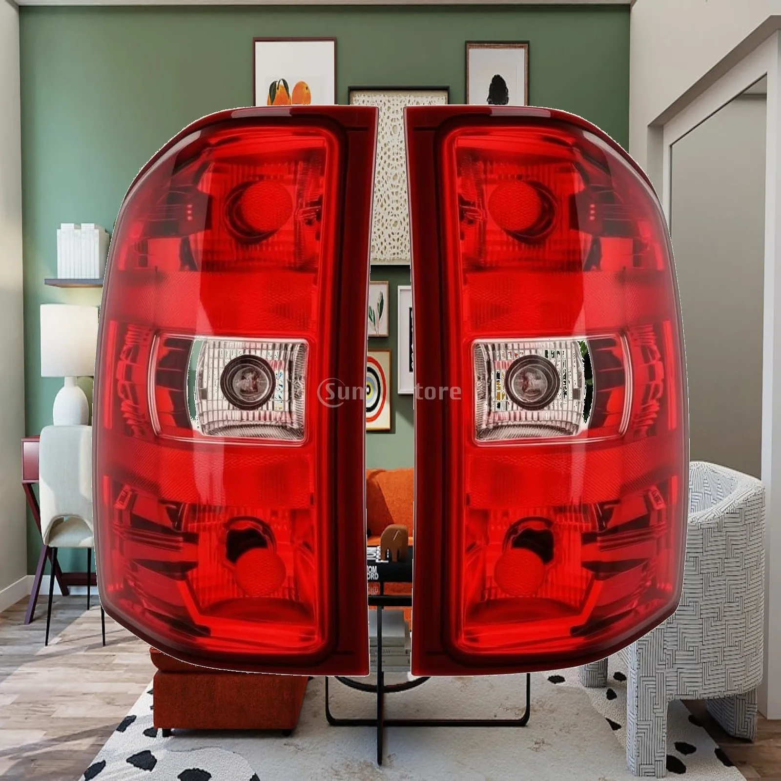 Tail Light with Bulbs and Harness Direct Replacement Chevrolet Silverado Tail Light Easy Installation Weather Resistant