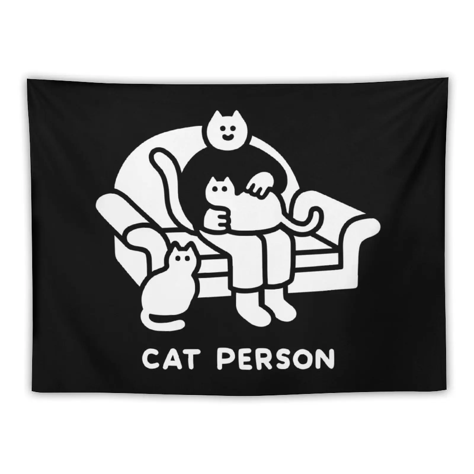 

Cat Person Tapestry Decorative Wall Decor Home Room Decorator Tapestry