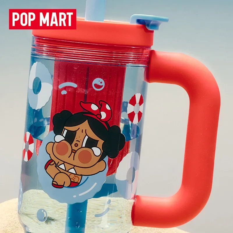 

POP MART CRYBABY режим отпуска на серии, соломенная чашка, слепая коробка, игрушки, оригинальная сумка для догадок, кукла, милые аниме-фигурки, украшения, подарки