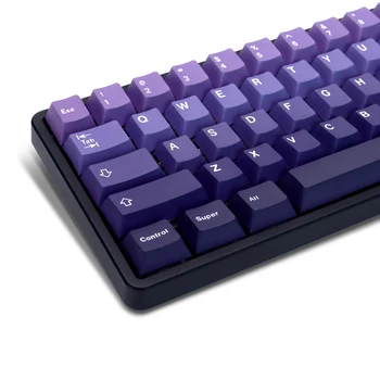 132 Tuşları PBT Keycaps Kiraz Profili Mor Çift Atış Anahtar Kapaklar Kiraz Gateron MX Anahtarları Gamer Mekanik Oyun Klavyesi