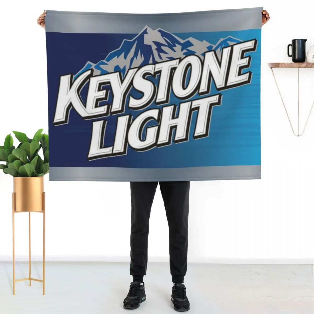 Keystone Light Throw Blanket Hairy valentine gift ideas Extra Large Throw Plaid Luxury Softest Blankets