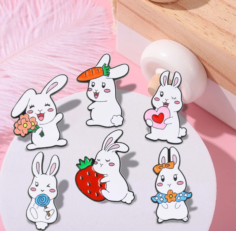 

Needle Female Korean Personalized Breast Needle Cute Girl Clothing Collar Accessories New Rabbit Breast