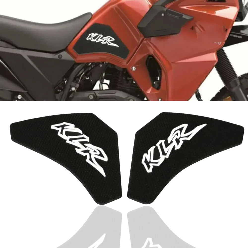 

Motorcycle Tank Pad Rubber Anti-slip Scratch-resistant Protector Sticker Compatible with Kawasaki KLR 650 KLR650 2021 2022-2025