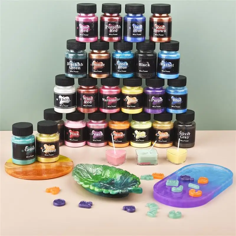 50ml/1PCS Pearlescent Powder Resin Pigment Glitter Magic Discolored DIY Epoxy Resin Jewelry Making Nail Art Decor Making Dye