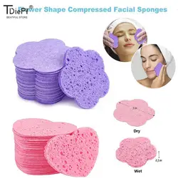 10/20PCS Reusable Face Cleaning Sponge Pad Exfoliator Mask Facial SPA Massage Makeup Removal Thicker Compress Natural Cellulose