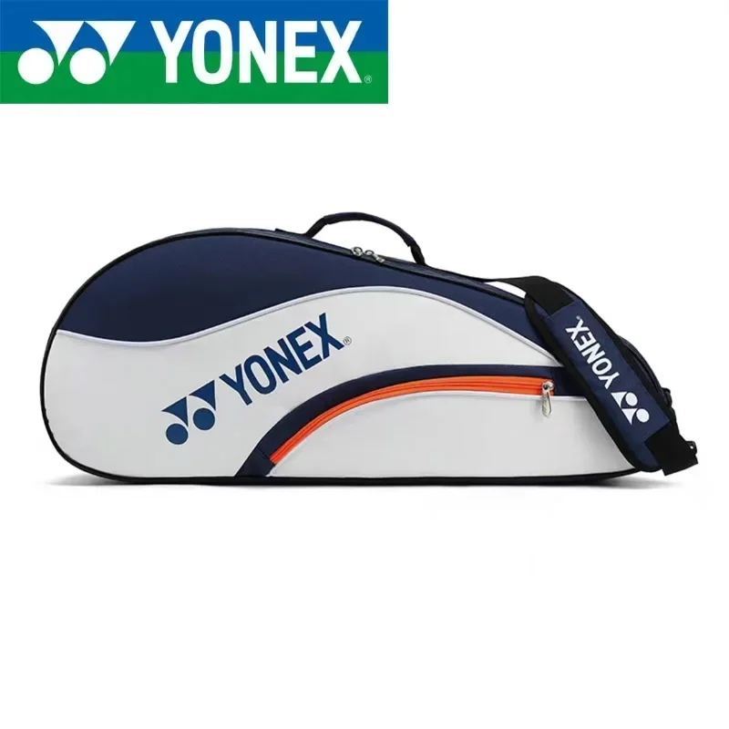 Borsa per racchette professionale YONEX, può contenere fino a 4 racchette da badminton, borsa sportiva con scomparto per scarpe, per donna e uomo