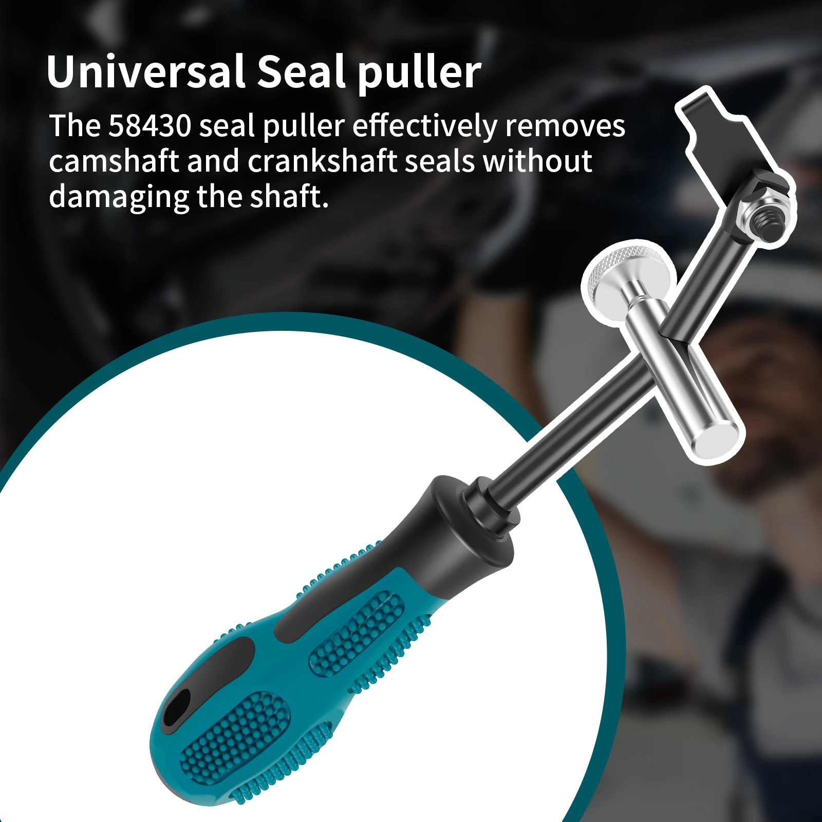 58430 Shaft Seal Puller Universal Seal Puller Suitable for Most Cars and Motorcycles General Purpose Puller Sealed Shaft Puller