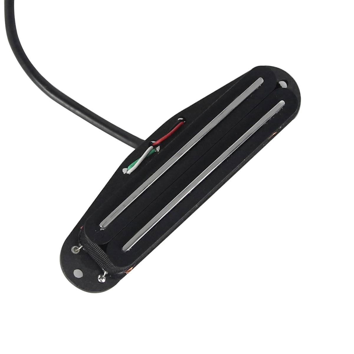 FLEOR Alnico 5 Hot Dual Rails Humbucker Pickup Bridge Electric Guitar Pickup Black 12K 4-Wires