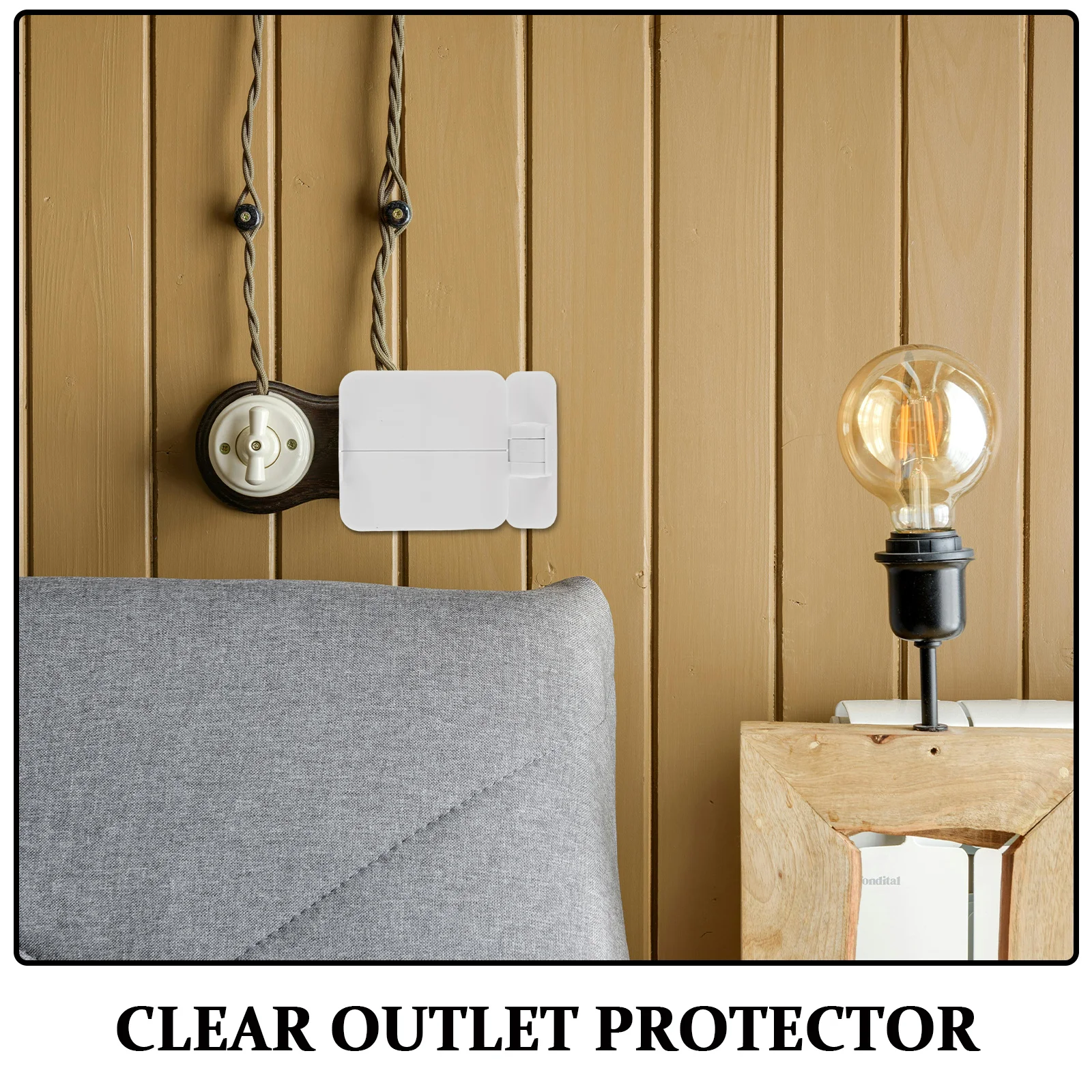 Socket Protector Blank Plate Clear Adhesive Wall Outlet Cover For Electrical Safety - Plug Socket Covers Outlet