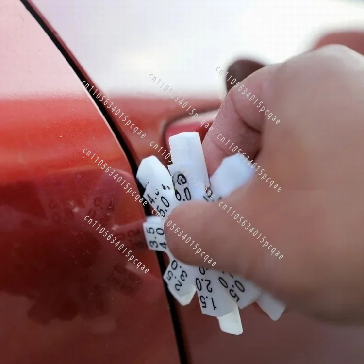 Disc Gap Gauge, Octagonal Gauge Round Plastic Anti-scratch Octopus Car Body Detection 0.5-8 Mm