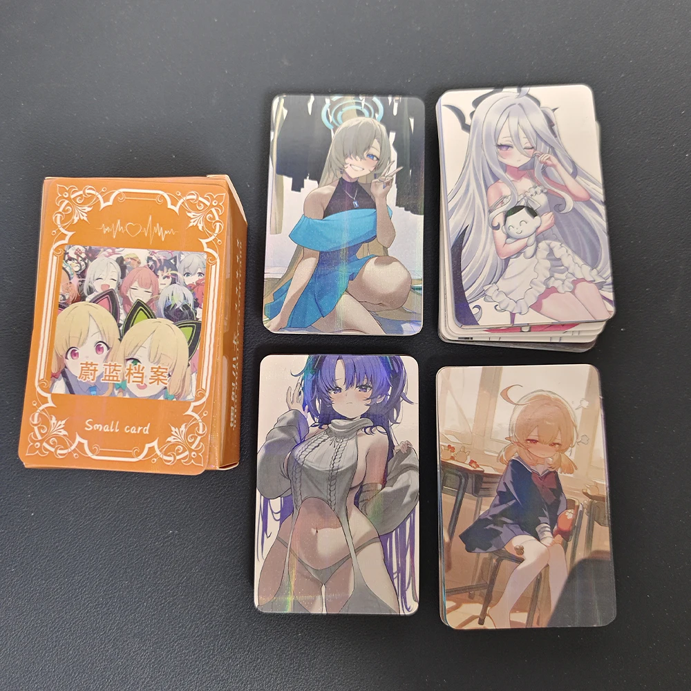

Blue Archive The Animation Laser Lomo Card Album Characters Photocard for Fans Collection Cards Random Cover